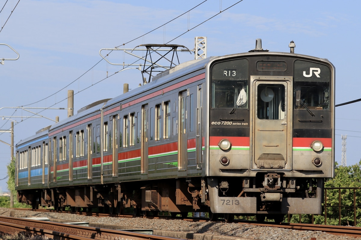 JR四国 高松運転所 7200系 R13編成