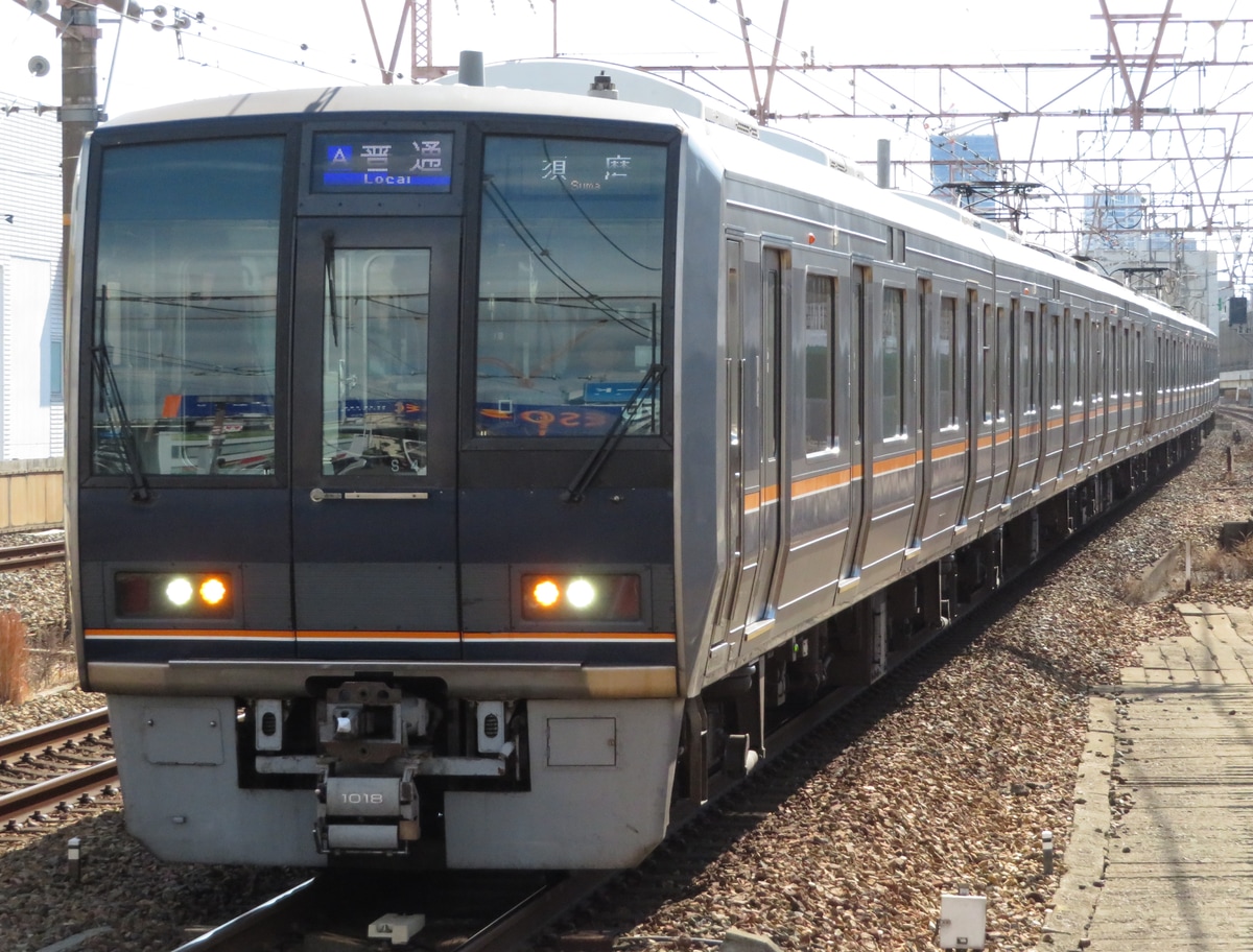 JR西日本 網干総合車両所明石支所 207系 アカS4編成