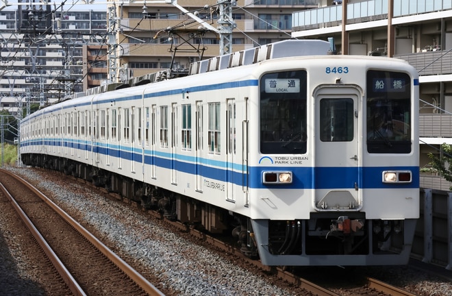 南栗橋車両管区七光台支所8000系8163Fを新船橋駅で撮影した写真