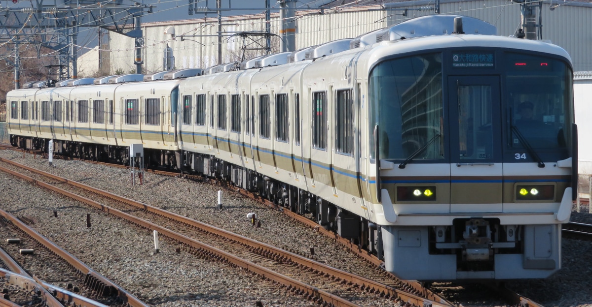 JR西日本 吹田総合車両所奈良支所 221系 NA416編成