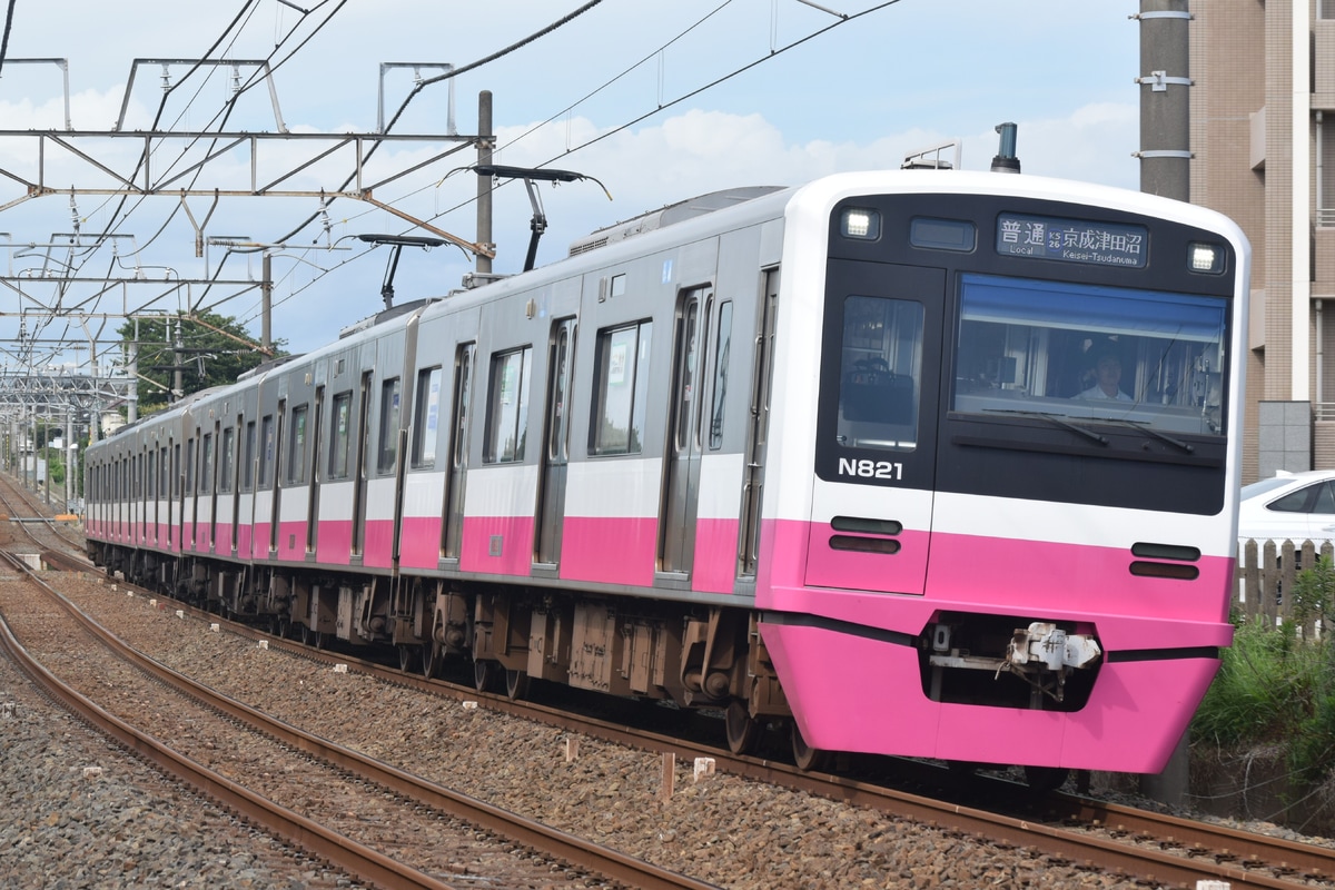 京成電鉄 くぬぎ山車両基地 N800形 N828編成