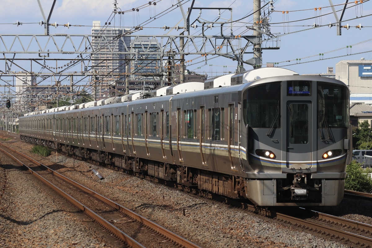 JR西日本 網干総合車両所本所 225系 ホシL8編成