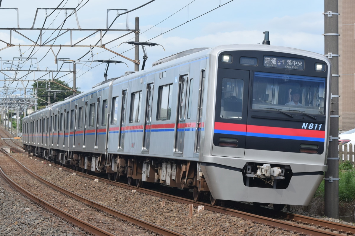 京成電鉄 くぬぎ山車両基地 N800形 N818編成