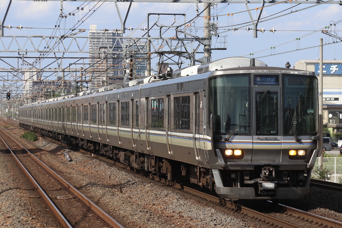 JR西日本 網干総合車両所本所 223系 ホシW20編成