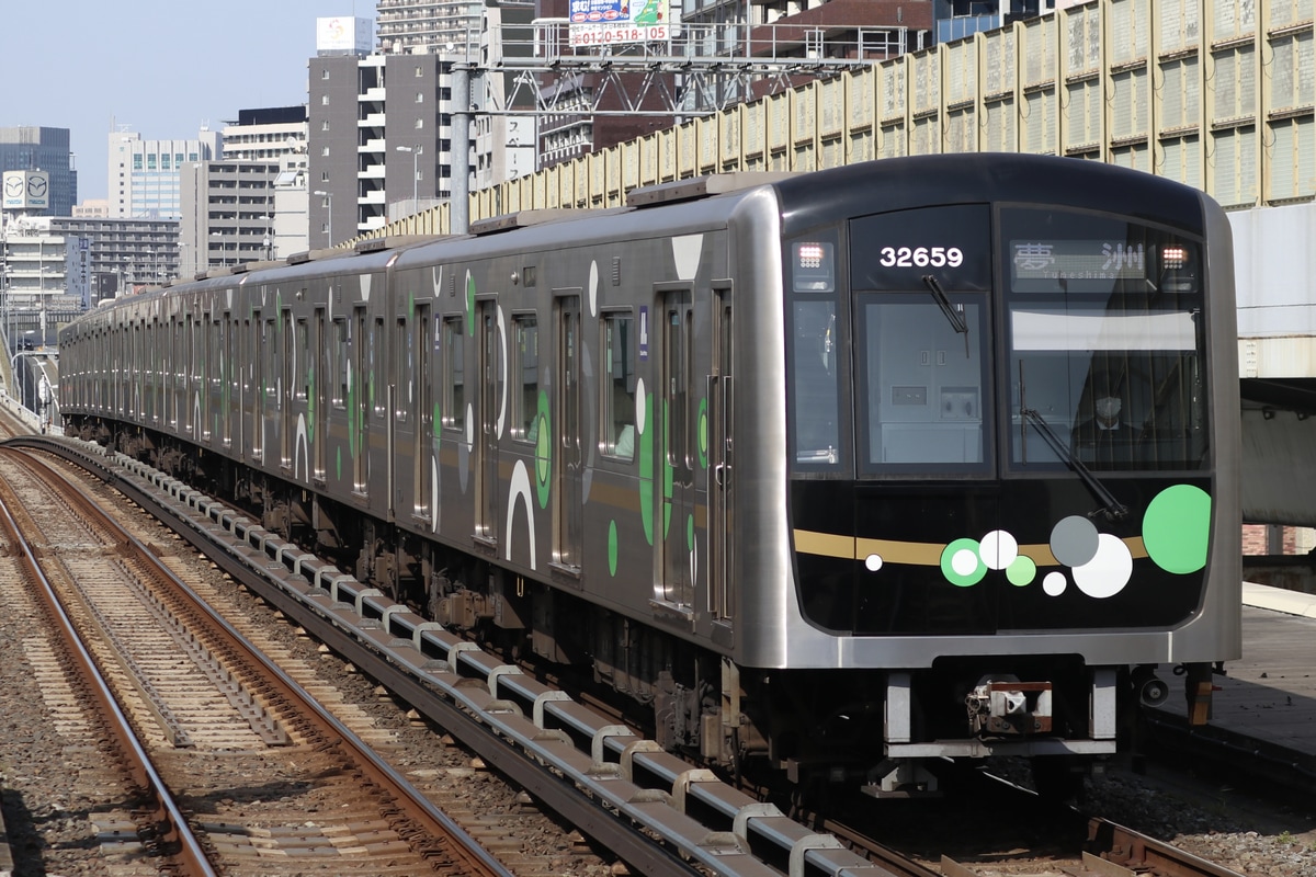大阪市高速電気軌道 森之宮検車場 30000A系 32659F