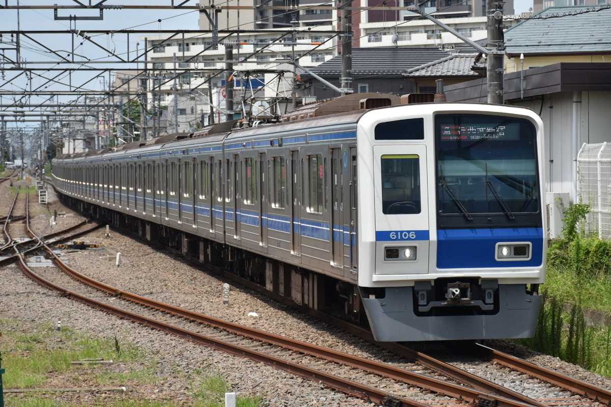 西武鉄道 玉川上水車両基地 6000系 6106F
