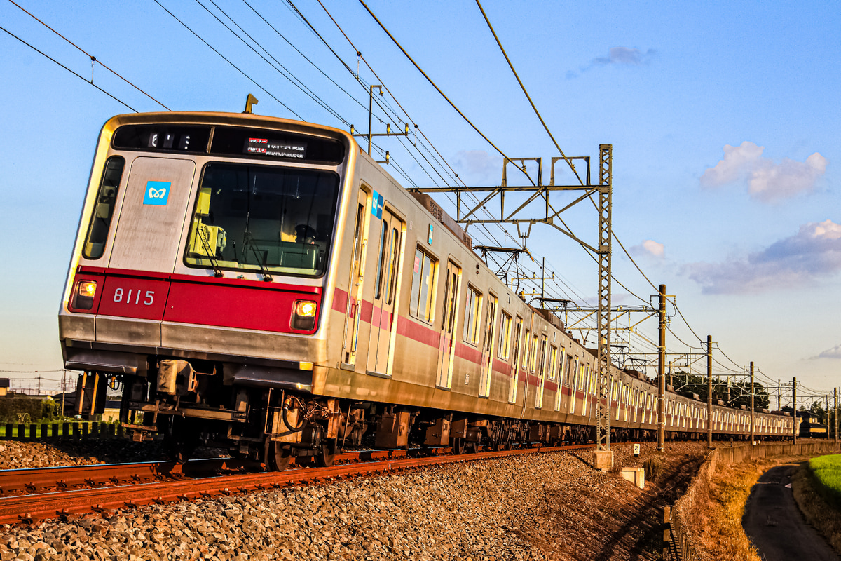 東京メトロ 鷺沼検車区 8000系 8115F