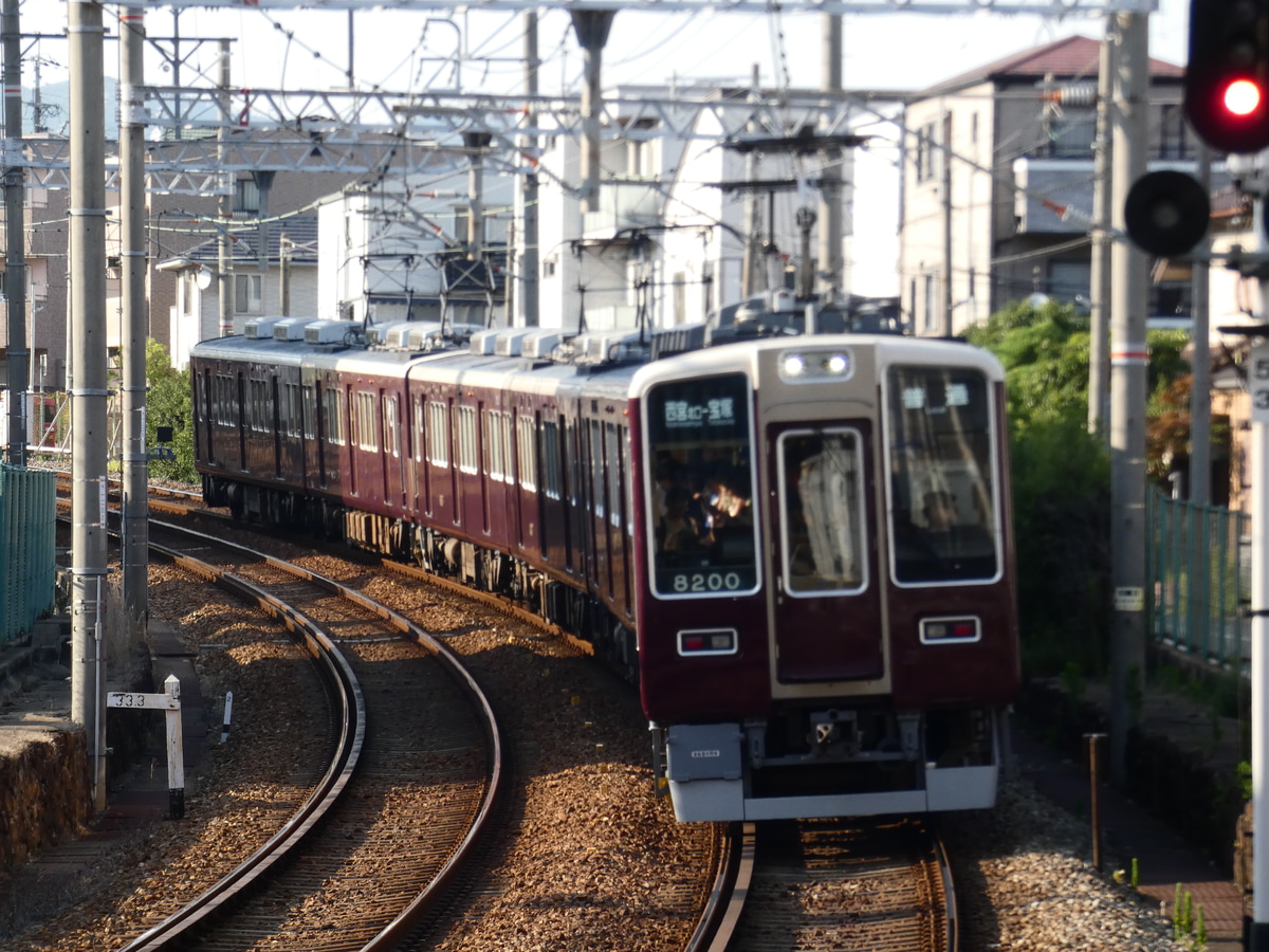阪急電鉄 西宮車庫 8200系 8200F