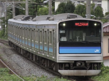 JR東日本205系センM11編成を西塩釜駅で撮影した画像