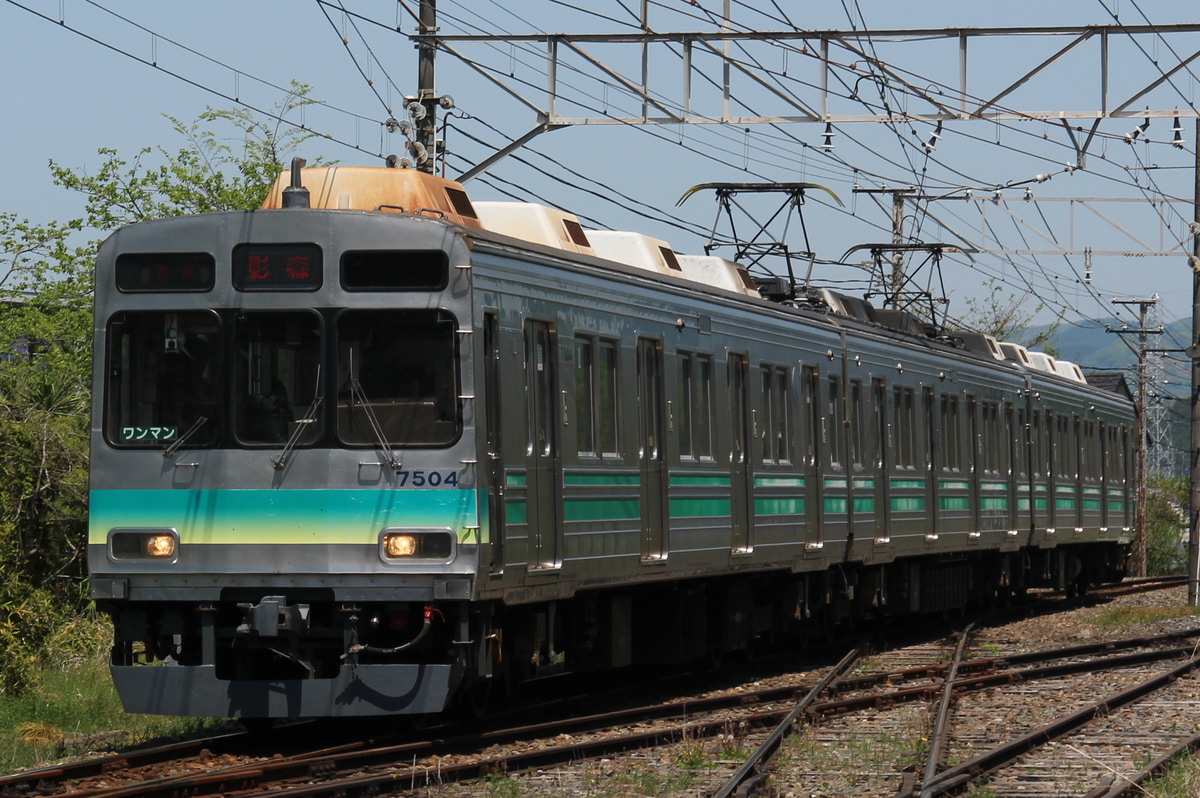 秩父鉄道 広瀬川原車両基地 7500系 7504f