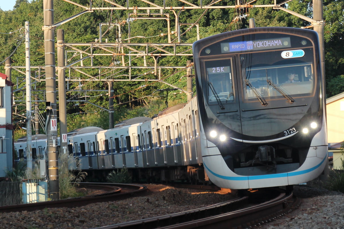 東急電鉄 元住吉検車区 3020系 3123f