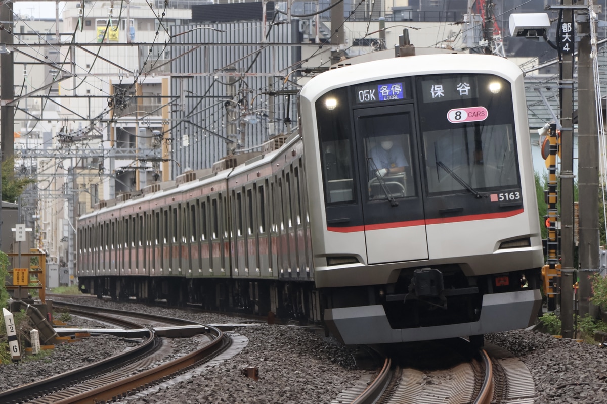 東急電鉄 元住吉検車区 5050系 5163F