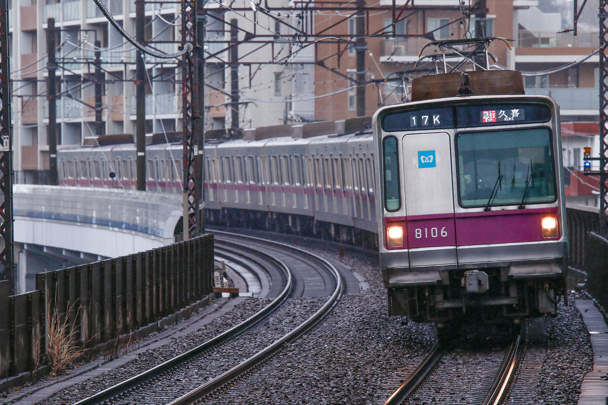 東京メトロ 鷺沼検車区 8000系 8106F