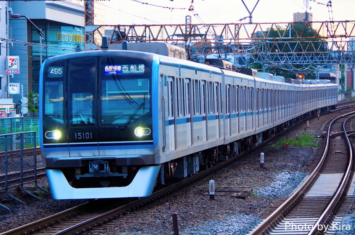 東京メトロ 深川検車区 15000系 15101F