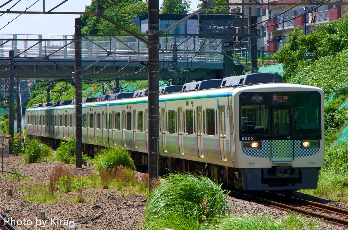 西武鉄道 玉川上水車両基地 8000系 8103F