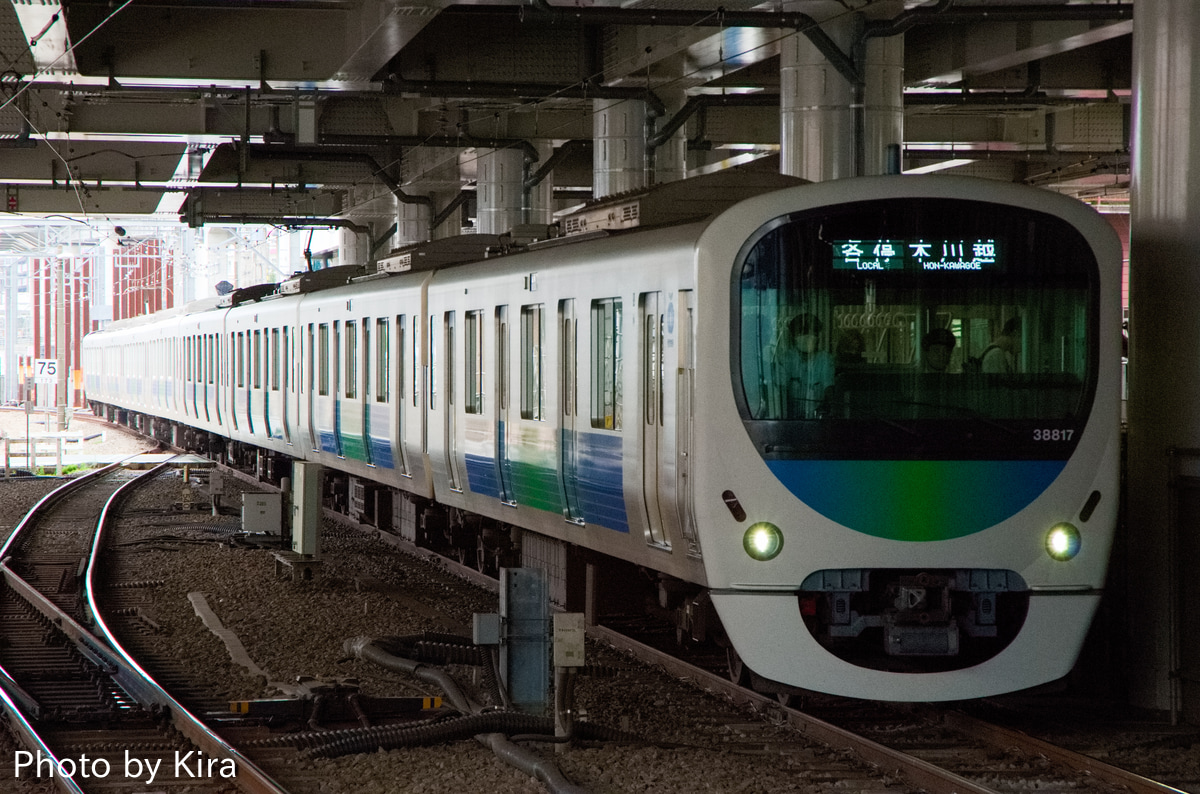 西武鉄道 南入曽車両基地 30000系 38117F