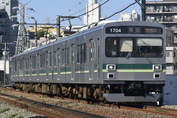 東急電鉄1000系1504Fを石川台～雪が谷大塚間で撮影した画像