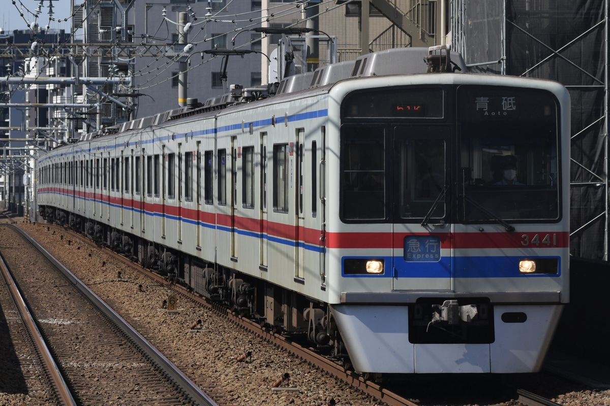 京成電鉄 宗吾車両基地 3400形 3448編成