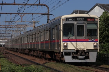 京王電鉄7000系7703fをつつじケ丘～柴崎間で撮影した画像