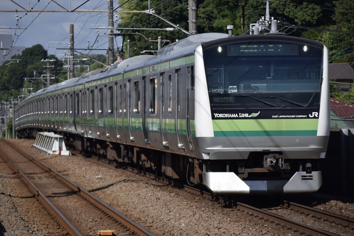 はんなり【横線有り】３弾 GDR SDV3-059 ヒット+他2枚 鎌倉車両センター本所 E233系 クラH005編成 の写真 |鉄道写真