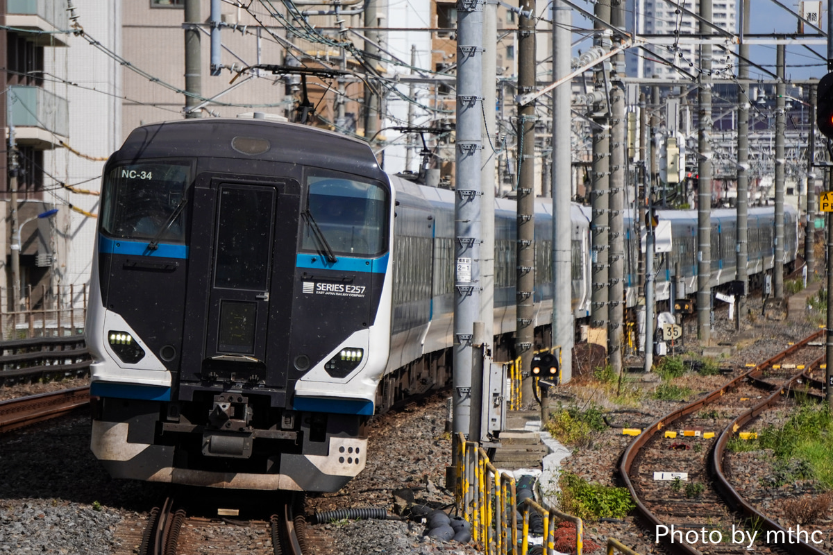 JR東日本 大宮総合車両センター東大宮センター E257系 オオNC-34編成