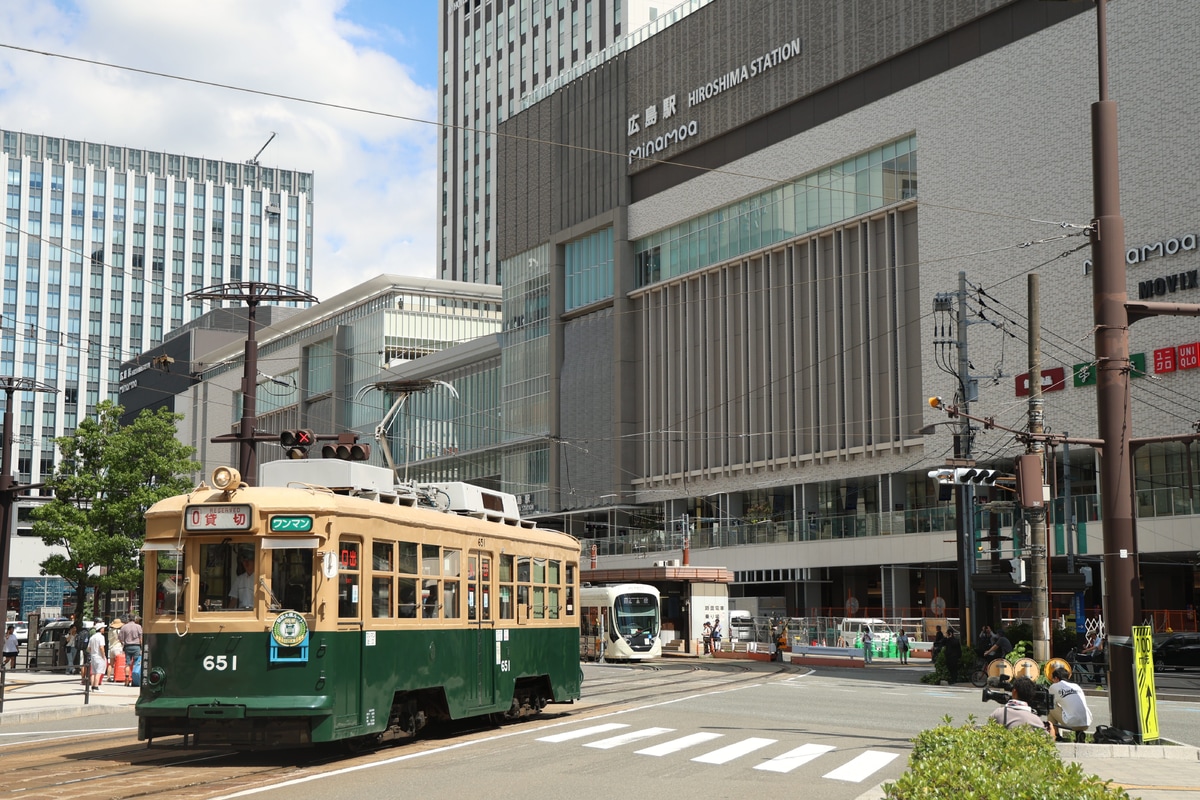 広島電鉄 千田車庫 650形 651