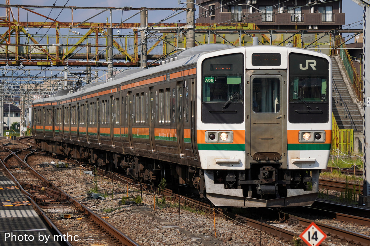 JR東日本 高崎車両センター 211系 タカA59編成