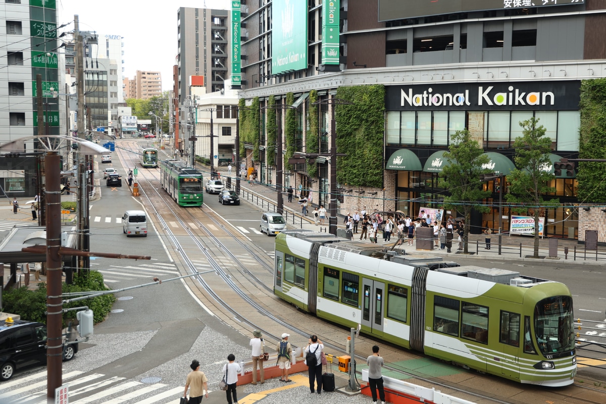 広島電鉄 千田車庫 1000形 1001