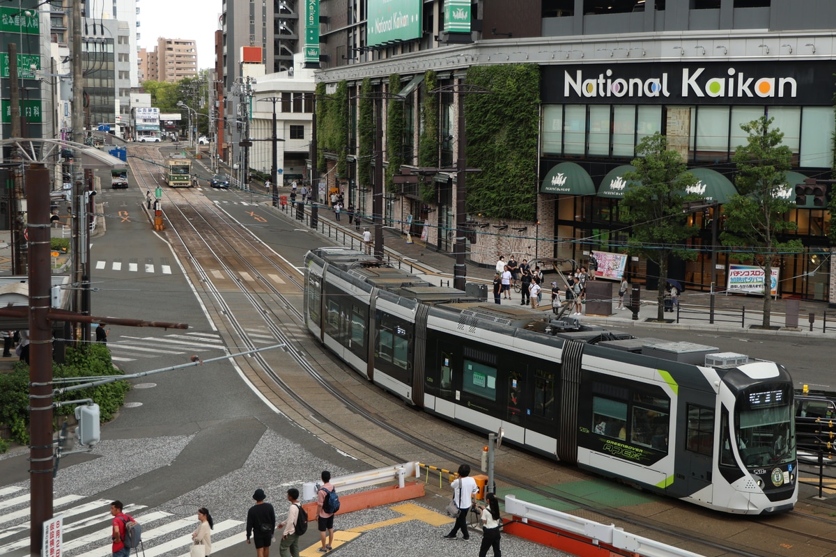 広島電鉄 荒手車庫 5200形 5203