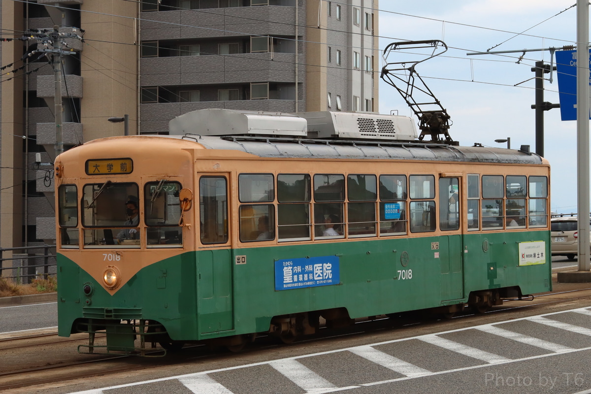 富山地方鉄道 南富山車庫 7000形 7018