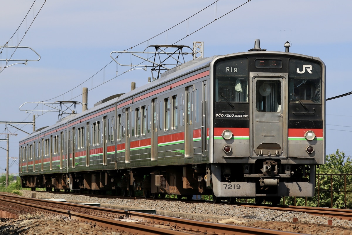 JR四国 高松運転所 7200系 R19編成