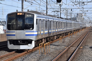 JR東日本E217系クラY-116編成を船橋～市川間で撮影した画像