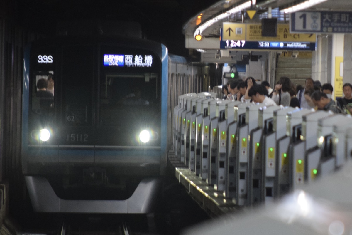 東京メトロ 深川検車区 15000系 15112F