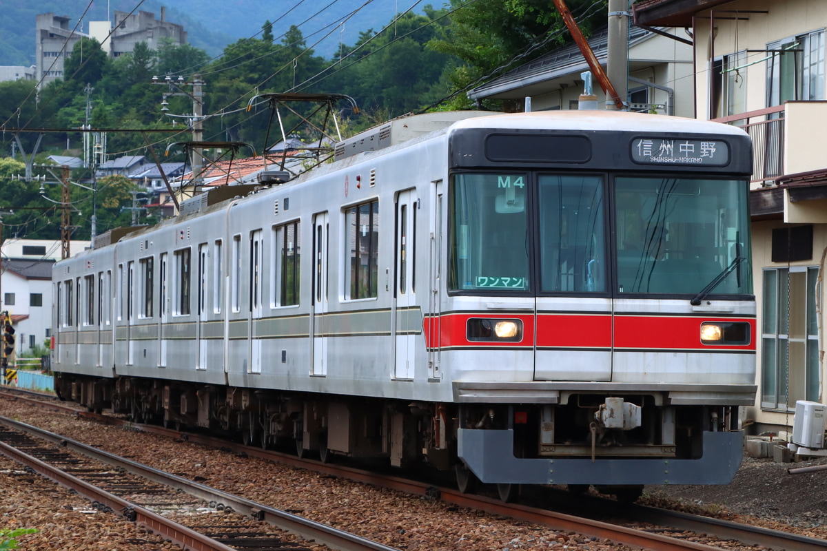 長野電鉄 須坂車両工場 3000系 M4編成