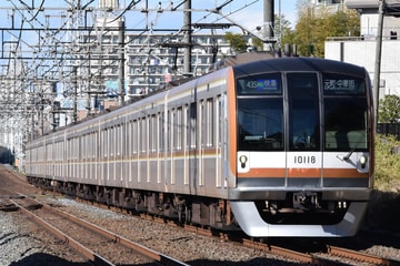 東京メトロ10000系10118Fを柳瀬川～志木間で撮影した画像