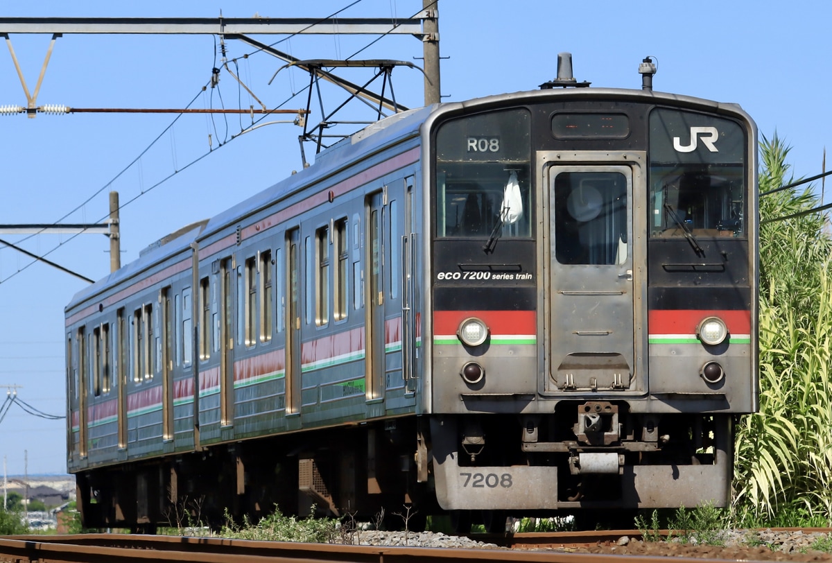 JR四国 高松運転所 7200系 R08編成
