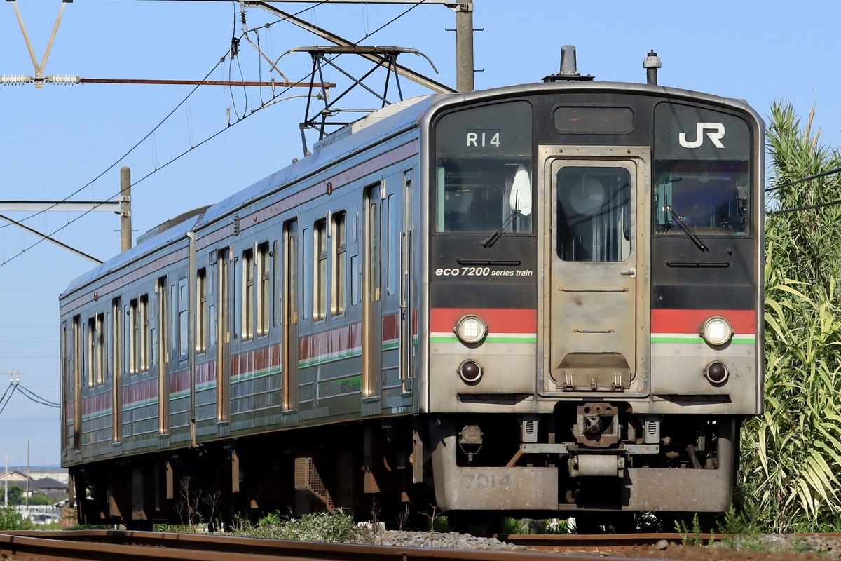 JR四国 高松運転所 7200系 R14編成