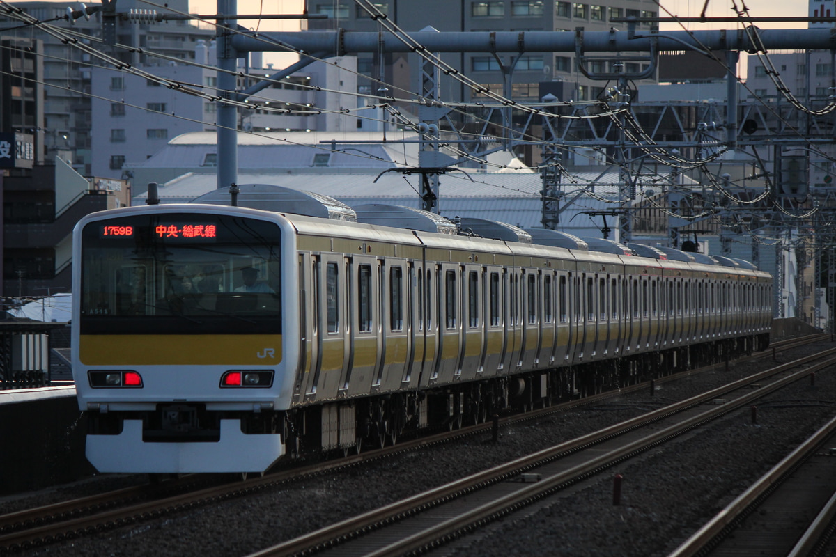 JR東日本 三鷹車両センター E231系 A511