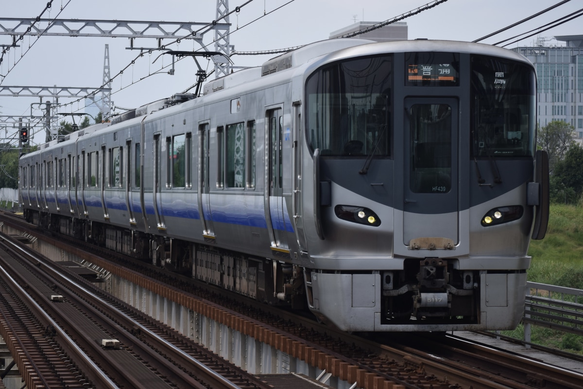 JR西日本 吹田総合車両所日根野支所 225系 HF439編成