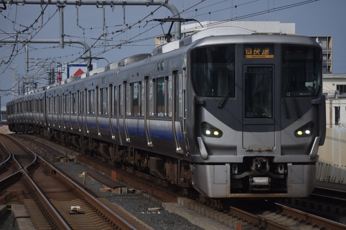 JR西日本 吹田総合車両所日根野支所 225系 HF407編成