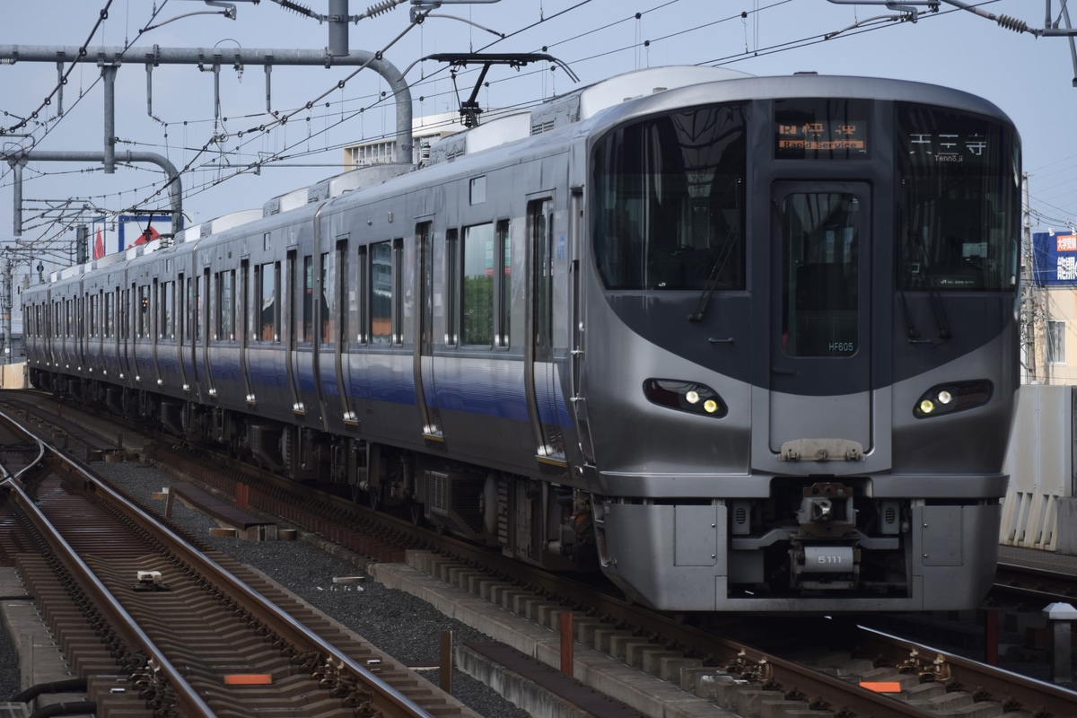 JR西日本 吹田総合車両所日根野支所 225系 HF605編成