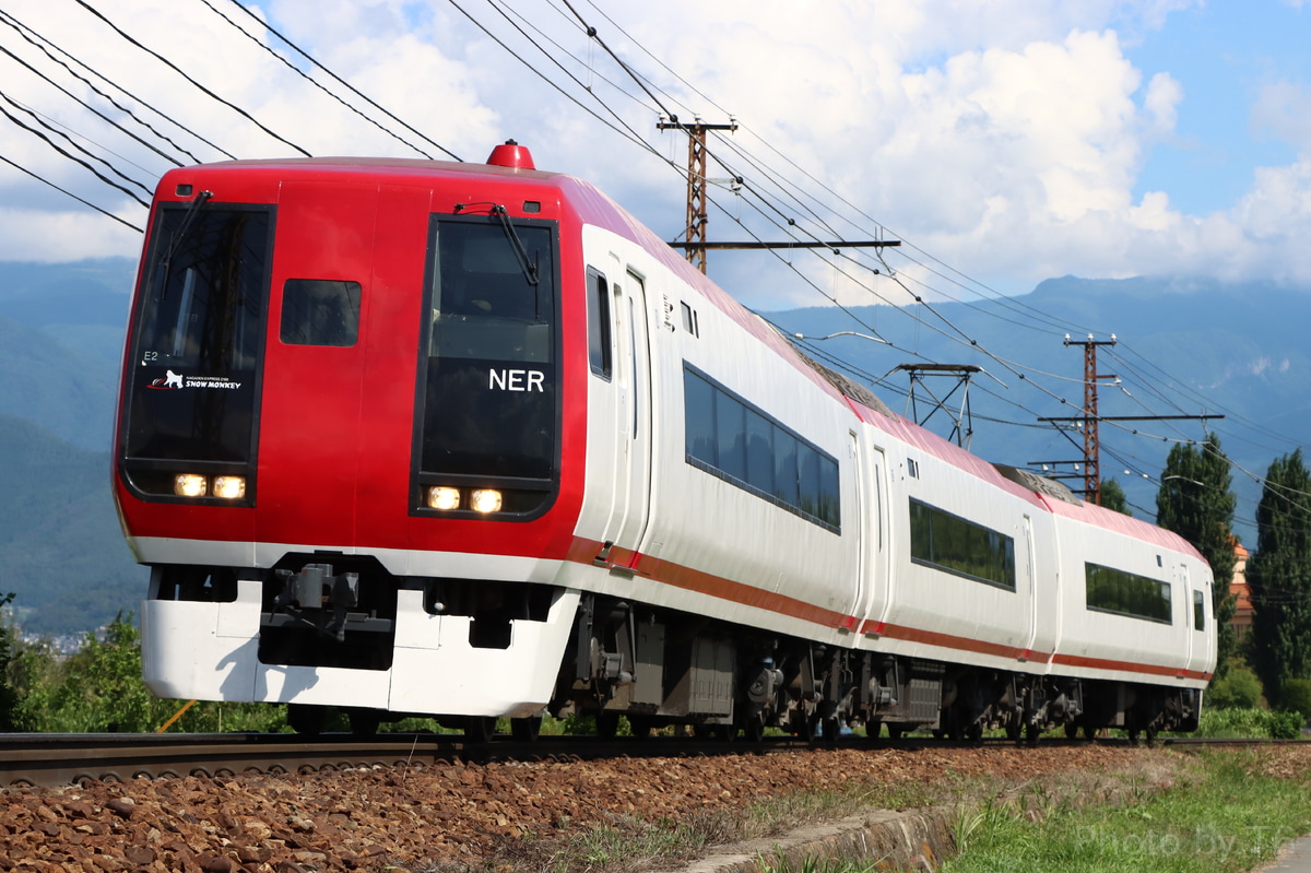 長野電鉄 須坂車両工場 2100系 E2編成