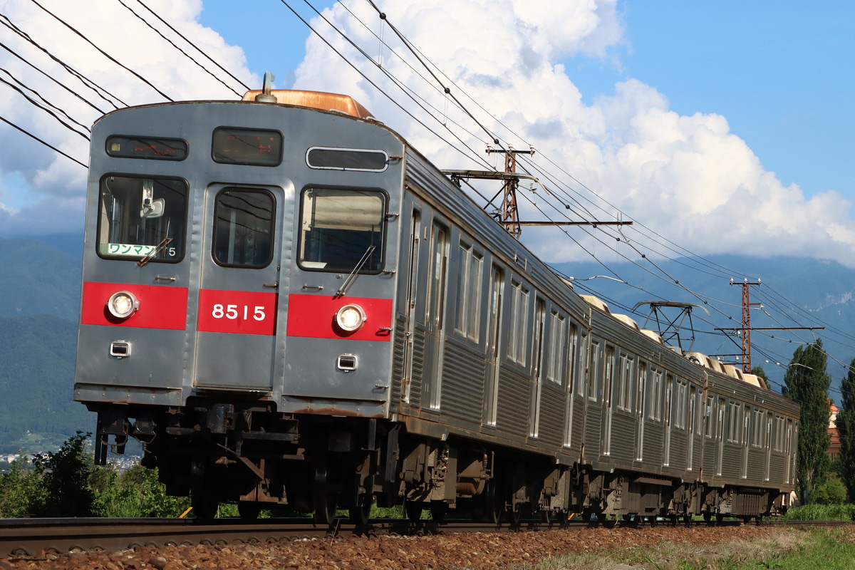 長野電鉄 須坂車両工場 8500系 T5編成