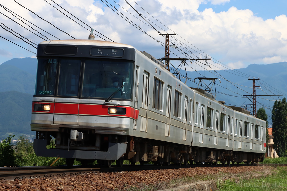 長野電鉄 須坂車両工場 3000系 M5編成