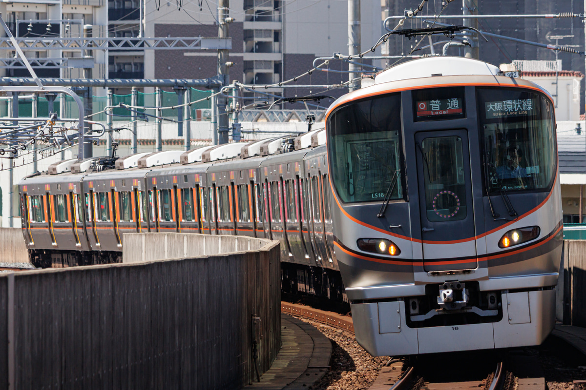 JR西日本 吹田総合車両所森ノ宮支所 323系 LS16編成