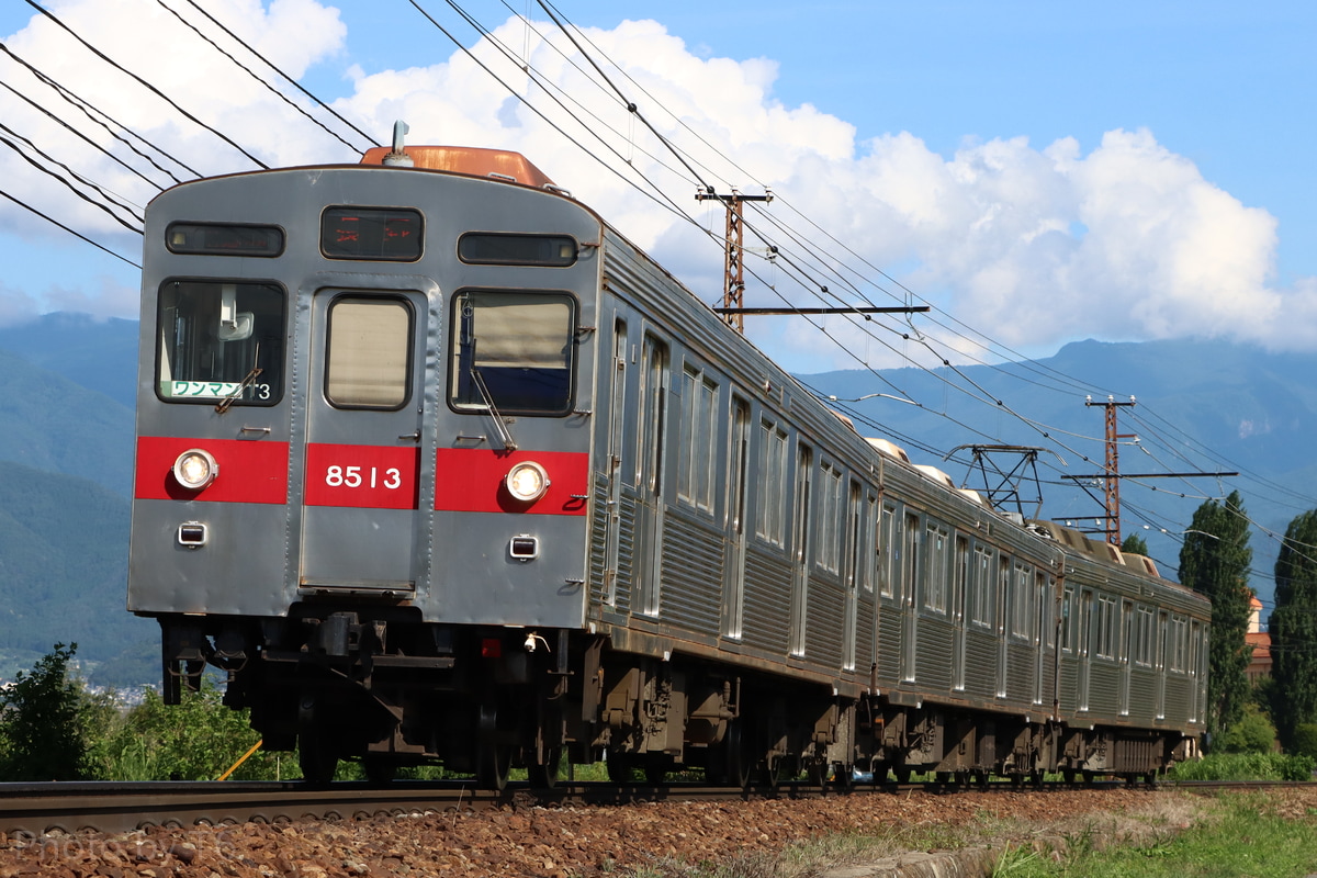 長野電鉄 須坂車両工場 8500系 T3編成