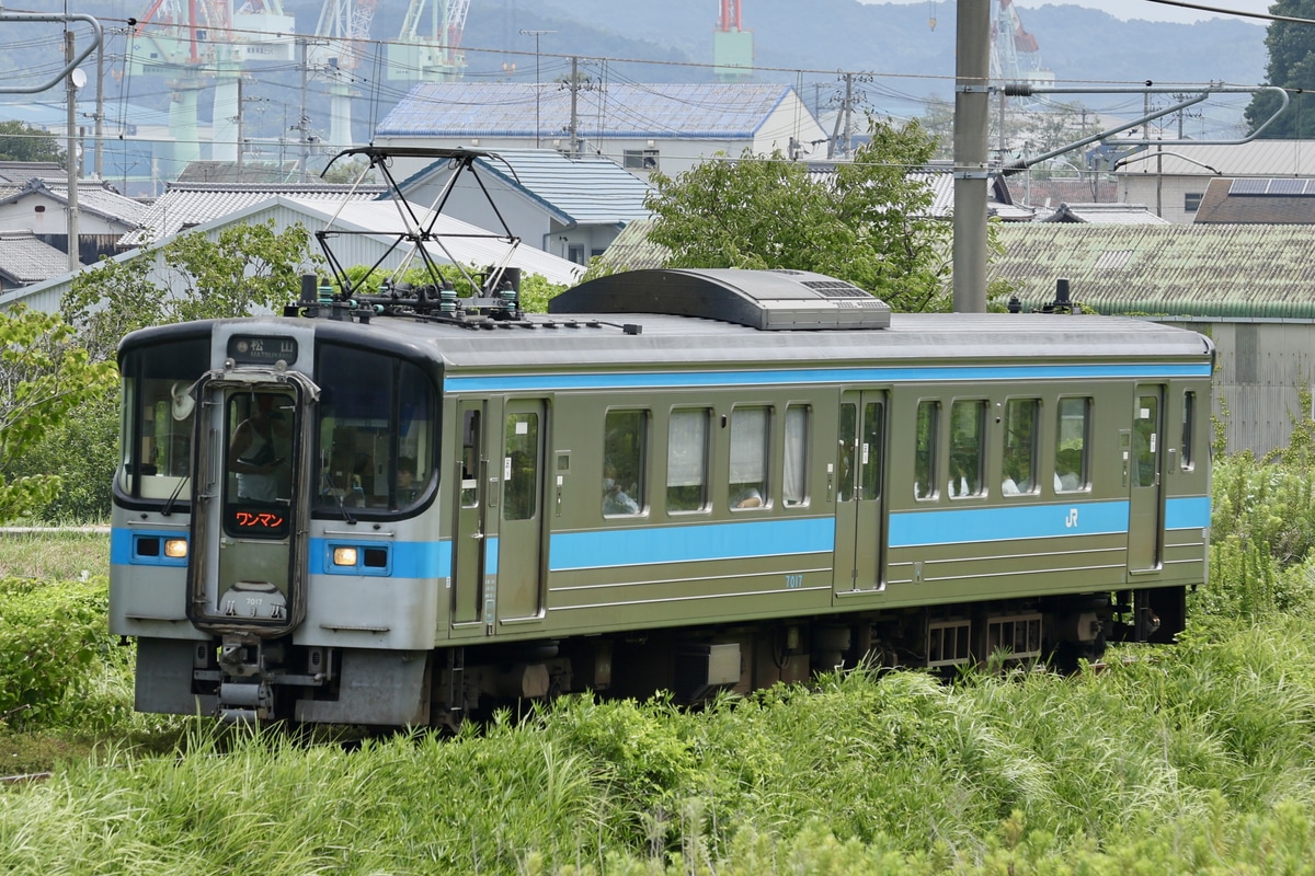 JR四国 松山運転所 7000系 7017
