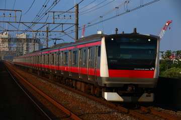 JR東日本E233系ケヨ520編成を市川塩浜駅で撮影した画像