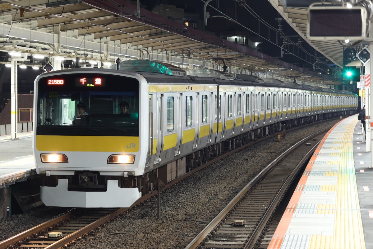 JR東日本 三鷹車両センター E231系 ミツA533編成