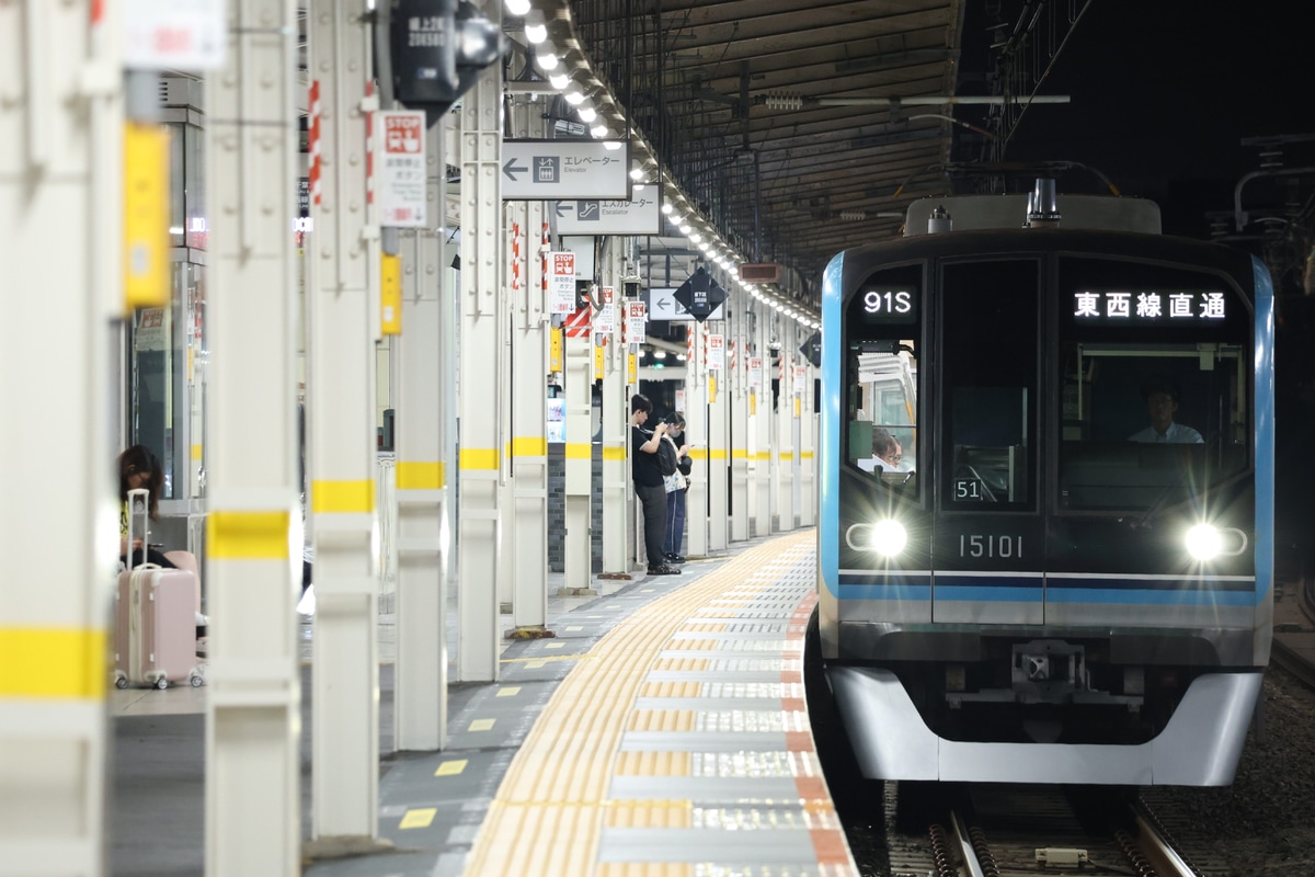 東京メトロ 深川検車区 15000系 15101F